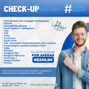 CHECK-UP HOMEM NEGRITO